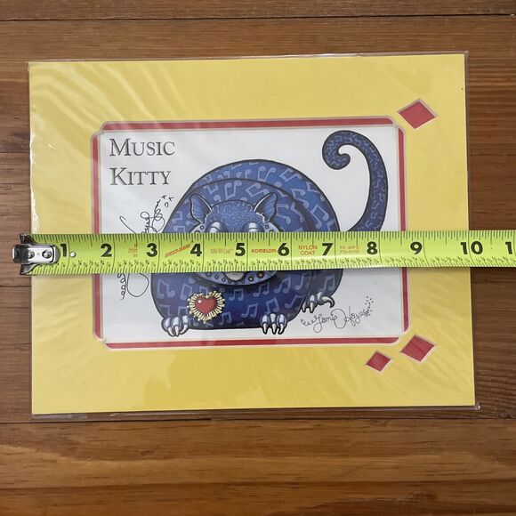 Music Kitty Print Jamie Hayes New Orleans Cat Art Signed Matted - Picture 5 of 7